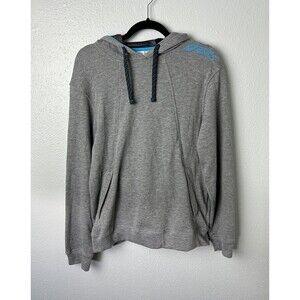 Asics Womens Size Medium Drawstring Pullover Light Gray Hoodie